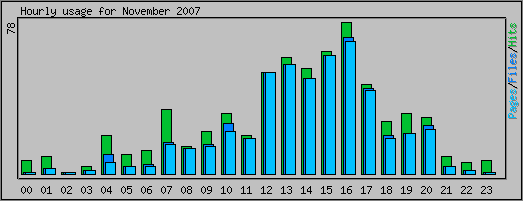 Hourly usage