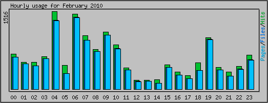 Hourly usage